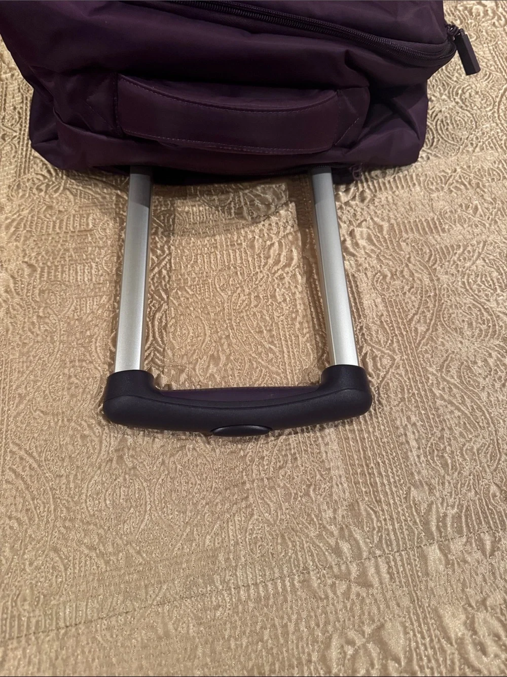 Lipault Men or Wonen’s Rolling Duffel in Deep Plum